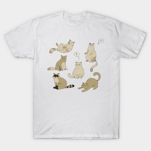 Just cats T-Shirt by deboracabral